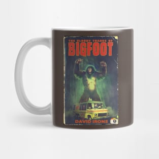 The Bloody Tracks of Bigfoot Cryptid horror by David Irons Mug